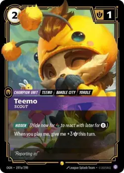 Riftbound Teemo Scout (Alternate Art) NM Foil Origins - Image 1