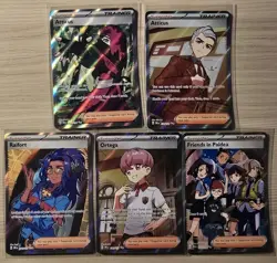 Pokemon TCG Prismatic Evolutions Full Art Trainer Bundle X5 Cards - Image 1