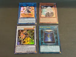 Yu-Gi-Oh Holo Trading Cards Lot of 4 Vintage - Image 1