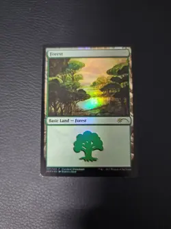 2017 MTG Wizards of the Coast Foil Standard Showdown Promo Forest #005/005 NM - Image 1