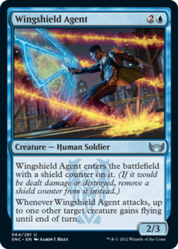 Wingshield Agent - Foil - Streets of New Capenna - Near Mint - Image 1