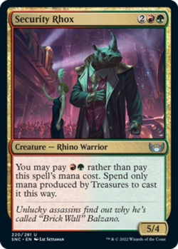 Security Rhox - Foil - Streets of New Capenna - Near Mint - Image 1