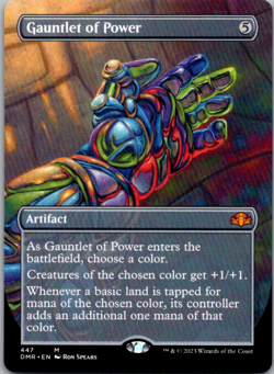 Gauntlet of Power (Borderless) M Dominaria Remastered DMR 447 NM Normal - Image 1