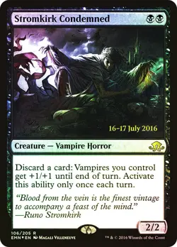 MTG FOIL Stromkirk Condemned Prerelease Eldritch Moon - Promo: Date Stamped - Image 1