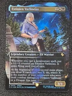 Estinien Varlineau (Borderless) (Chocobo Track Foil) MTG Final Fantasy Foil - Image 1