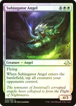 MTG FOIL Subjugator Angel - Eldritch Moon #45 - Image 1