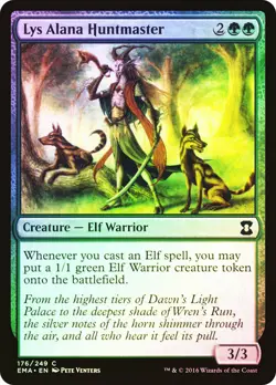 MTG FOIL Lys Alana Huntmaster - Eternal Masters #176 - Image 1