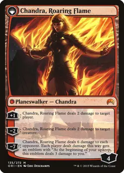 MTG Chandra, Fire of Kaladesh Chandra Roaring Flame - Magic Origins #135 - Image 2