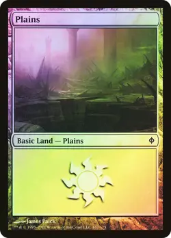 MTG FOIL Plains 167 - New Phyrexia #167 - Image 1
