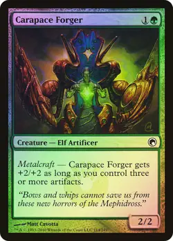MTG FOIL Carapace Forger - Scars of Mirrodin #114 - Image 1