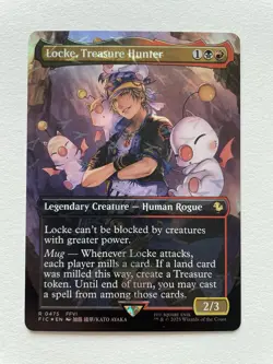 MTG Locke, Treasure Hunter BORDERLESS CHOCOBO TRACK FOIL 0475 FIC - Image 1