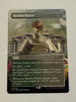 MTG Restless Prairie (Borderless) The Lost Caverns of Ixalan NM - Image 1