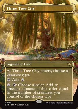 MTG Bloomburrow Three Tree City Spring Borderless SPRING 0337 Rare Regular- NM - Image 1