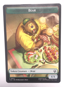 Bear / Food 0020 Double-Sided Token Avatar The Last Airbender MTG Magic NM - Image 1