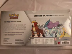 Pokemon LEGENDS of JOHTO Pin Collection~9 Packs 3 Pins~ BONUS Battle Deck~SEALED - Image 4