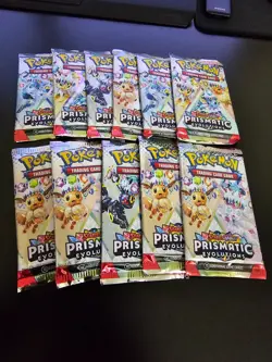Pokemon TCG Prismatic Evolutions Booster Packs X11 - Image 1