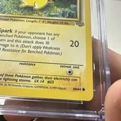CGC 7.5 Pikachu 60/64 1st Edition Pokemon Jungle Mint 3036 - Image 5