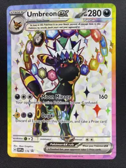 Pokemon TCG Prismatic Evolutions - Umbreon EX 176 Black Star Promo MINT - Image 1