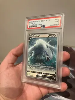 Lugia V 138/195 Worlds 2023 Colorless Lugia Deck Pokemon TCG PSA 9 - Image 5