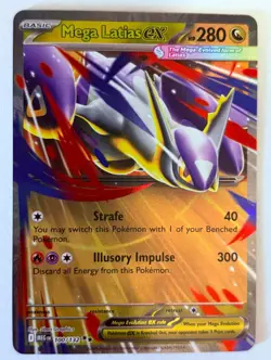 Mega Latias ex 100/132 Mega Evolution Holo Double Rare Near Mint English Pokemon - Image 1
