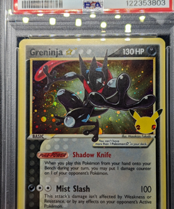 SWIRL Greninja Gold Star SWSH144 PSA 9 Celebrations Promo Pokemon TCG - Image 4