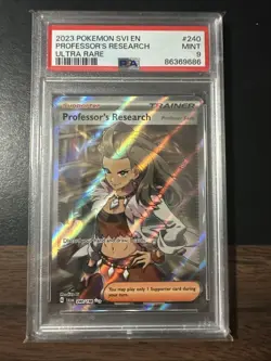 2023 POKEMON SVI EN-SCARLET & VIOLET ULTRA RARE #240 PROFESSOR'S RESEARCH PSA 9 - Image 1