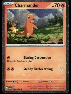 Pokemon Tcg Charmander [Cosmos Holo] #4 Pokemon Scarlet & Violet 151 NM - Image 1
