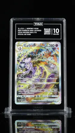TAG 10 GEM MINT JAPANESE POKEMON 2022 MEWTWO VSTAR 221/172 VSTAR UNIVERSE S12a - Image 1