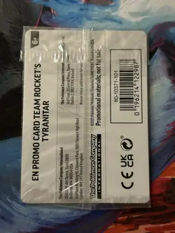 Pokemon TCG Team Rocket’s Tyranitar Pokemon Center Stamped Promo 096/182 SEALED - Image 2