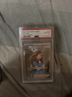 Pokemon TCG Lady Trainer 193/196 2022 Full Art PSA 10 - Image 1