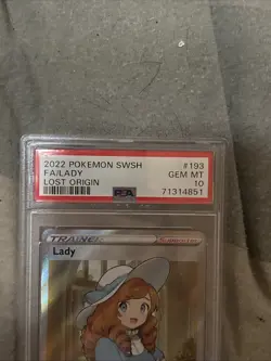 Pokemon TCG Lady Trainer 193/196 2022 Full Art PSA 10 - Image 5