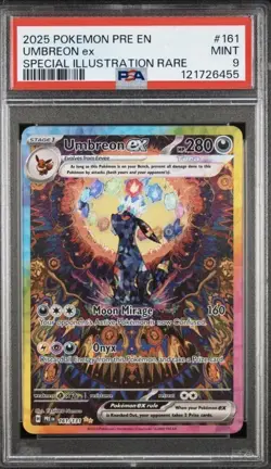 Pokemon TCG Umbreon EX 161/131 Special Illustration Prismatic Evolutions PSA 9 - Image 1