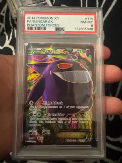 Pokemon 2014 Gengar EX 114/119 PSA 8 - XY Phantom Forces - *Lowest price online - Image 1