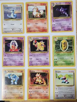 Pokemon BASE SET - 62 NON-HOLO CARD LOT - NO SHADOWLESS -- NO 1ST EDITIONS - Image 1