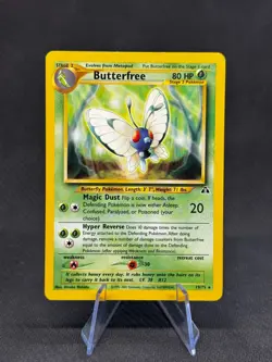 Butterfree - 19/75 - Pokemon Neo Discovery Unlimited Rare Card WOTC NM - Image 1
