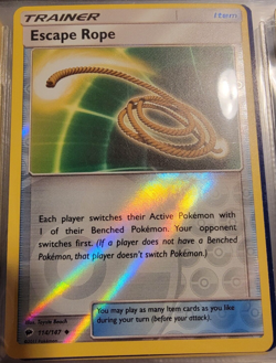 Reverse Holo Foil Escape Rope 114/147 Burning Shadows Set Pokemon Cards NM/MINT - Image 1