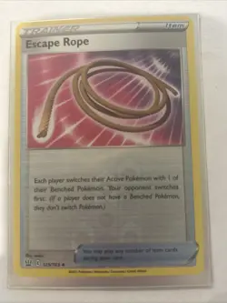 Escape Rope Uncommon Reverse Holo Trainer Battle Styles Pokemon TCG Card 125/163 - Image 1