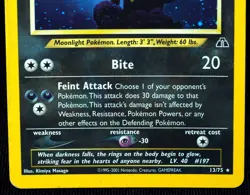 Umbreon 13/75 LP Neo Discovery Pokemon Card, Perfect Head Swirl - Image 4