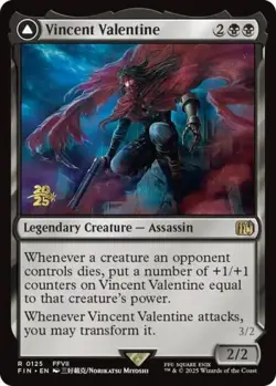 Vincent Valentine -Foil Light Play MTG Promos: Prerelease Cards - Image 1
