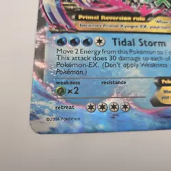 Pokemon Mega Primal Kyogre EX Holo Rare Card 55/160 XY Primal Clash (Jumbo) - Image 3