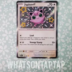 Pokemon Card Jigglypuff 198/091 Secret Rare Scarlet Violet Paldean Fates Singles - Image 1