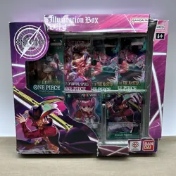 One Piece Card Game Illustration Box Vol. 4 (NEW NIB) x4 Booster Packs Promotion - Image 1