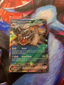Mabosstiff ex - SVP086 - Pokemon Scarlet & Violet Promo Ultra Rare Holo Card NM - Image 1