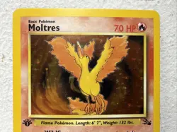 Pokemon TCG Moltres 12/62 Holo Fossil Set Pokemon Card LP - Image 2