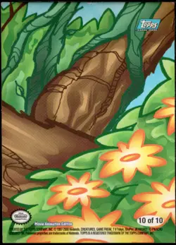 topps Pokemon The Movie 2000 Sticker Card #10 Snorlax Togepi Exeggcute White - Image 2