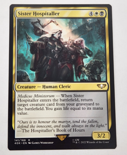 Sister Hospitaller - Near Mint MTG Universes Beyond: Warhammer 40K #141 - Image 1