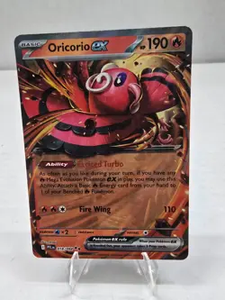 Pokemon Card TCG: Oricorio ex: 018/094 Double Rare Card: Phantasmal Flames 2025 - Image 1