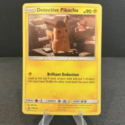 Detective Pikachu SM194 Black Star Promo Holo 2019 Pokemon TCG Card - Image 1