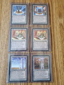 MAGIC THE GATHERING Lot of Six (6) ANTIQUITIES URZA LANDS Very Nice Condition - Image 1