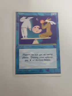 Magic The Gathering Single stasis 4th Edition Blue LP - Image 2